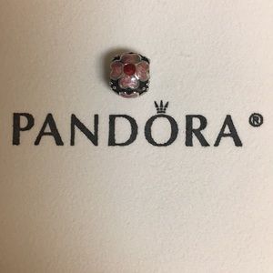 Pink Pandora RETIRED Flower charm